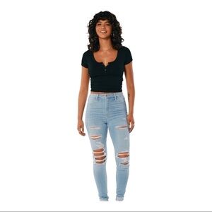HOLLISTER ULTRA HIGH-RISE JEAN LEGGING 5-R